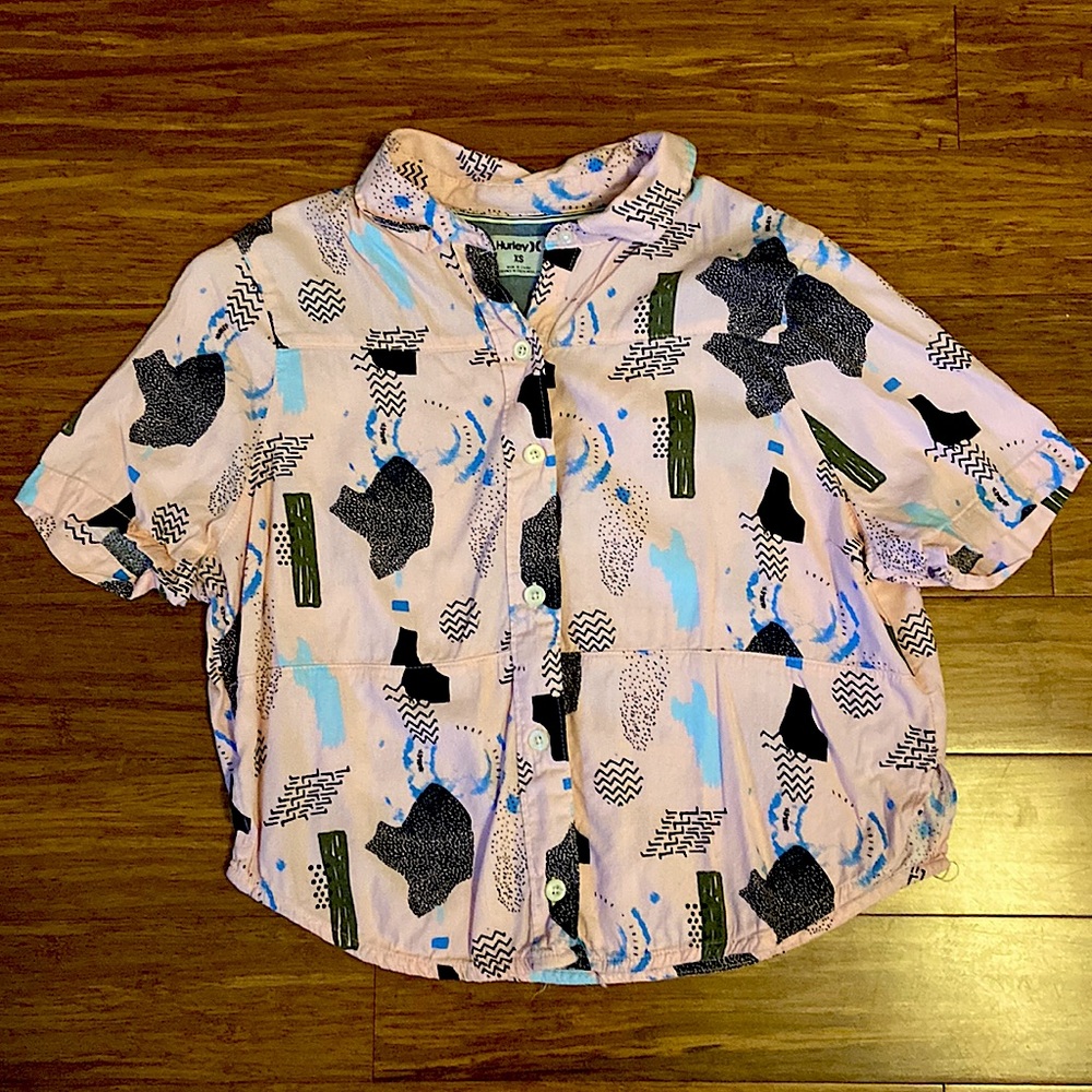 Hurley Cropped Botton shirt